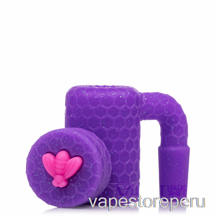 Vape Recargable Stratus Bee Recuperador De Cera De Silicona Orquídea Brillante (purpurina Violeta / Rosa)
